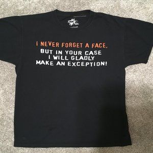 Vintage Ink Inc. graphic T shirt, 1980s black t-shirt, mens size large.